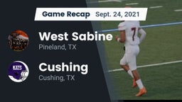 Recap: West Sabine  vs. Cushing  2021