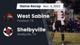 Recap: West Sabine  vs. Shelbyville  2022