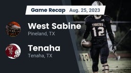 Recap: West Sabine  vs. Tenaha  2023