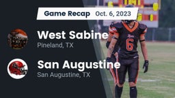 Recap: West Sabine  vs. San Augustine  2023