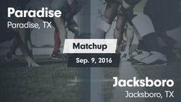 Matchup: Paradise vs. Jacksboro  2016