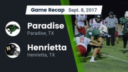 Recap: Paradise  vs. Henrietta  2017