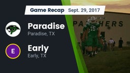 Recap: Paradise  vs. Early  2017