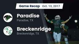 Recap: Paradise  vs. Breckenridge  2017