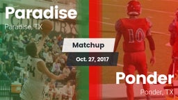 Matchup: Paradise vs. Ponder  2017