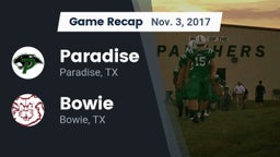 Recap: Paradise  vs. Bowie  2017