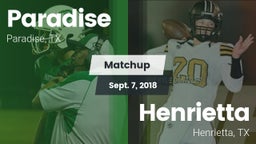 Matchup: Paradise vs. Henrietta  2018