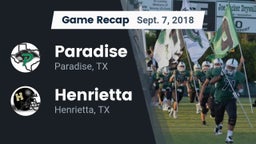 Recap: Paradise  vs. Henrietta  2018