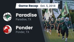 Recap: Paradise  vs. Ponder  2018