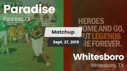 Matchup: Paradise vs. Whitesboro  2019