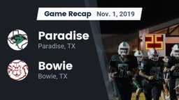 Recap: Paradise  vs. Bowie  2019