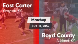 Matchup: East Carter vs. Boyd County  2016