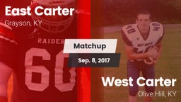 Matchup: East Carter vs. West Carter  2017