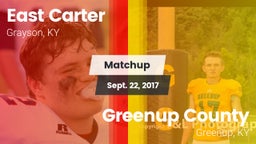 Matchup: East Carter vs. Greenup County  2017