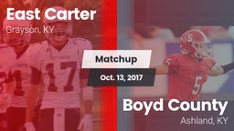 Matchup: East Carter vs. Boyd County  2017
