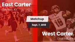 Matchup: East Carter vs. West Carter  2018