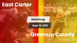 Matchup: East Carter vs. Greenup County  2018