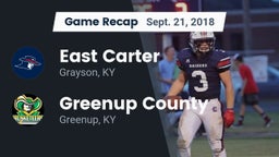 Recap: East Carter  vs. Greenup County  2018