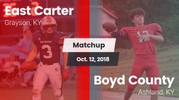 Matchup: East Carter vs. Boyd County  2018