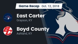 Recap: East Carter  vs. Boyd County  2018