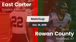 Matchup: East Carter vs. Rowan County  2018