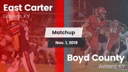 Matchup: East Carter vs. Boyd County  2019