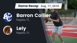 Recap: Barron Collier  vs. Lely  2018