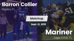 Matchup: Collier vs. Mariner  2018