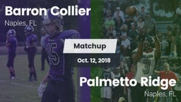 Matchup: Collier vs. Palmetto Ridge  2018