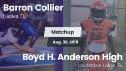 Matchup: Collier vs. Boyd H. Anderson High 2019