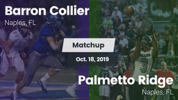 Matchup: Collier vs. Palmetto Ridge  2019