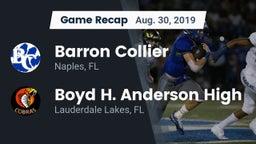 Recap: Barron Collier  vs. Boyd H. Anderson High 2019