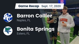 Recap: Barron Collier  vs. Bonita Springs  2020