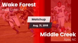 Matchup: Wake Forest vs. Middle Creek  2018