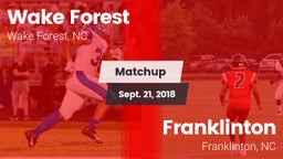 Matchup: Wake Forest vs. Franklinton  2018