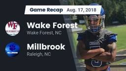 Recap: Wake Forest  vs. Millbrook  2018