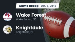 Recap: Wake Forest  vs. Knightdale  2018