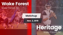 Matchup: Wake Forest vs. Heritage  2018
