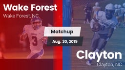 Matchup: Wake Forest vs. Clayton  2019