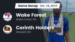 Recap: Wake Forest  vs. Corinth Holders  2019