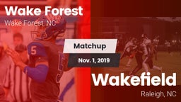Matchup: Wake Forest vs. Wakefield  2019