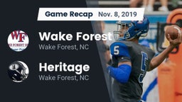 Recap: Wake Forest  vs. Heritage  2019