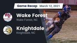 Recap: Wake Forest  vs. Knightdale  2021