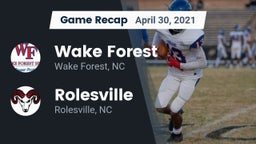 Recap: Wake Forest  vs. Rolesville  2021