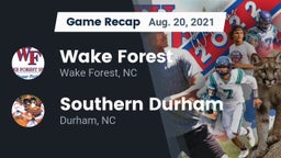 Recap: Wake Forest  vs. Southern Durham  2021