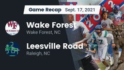 Recap: Wake Forest  vs. Leesville Road  2021