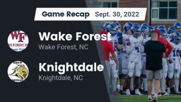 Recap: Wake Forest  vs. Knightdale  2022