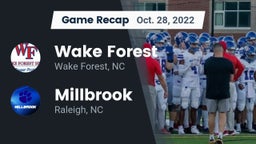Recap: Wake Forest  vs. Millbrook  2022