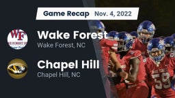 Recap: Wake Forest  vs. Chapel Hill  2022