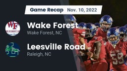 Recap: Wake Forest  vs. Leesville Road  2022